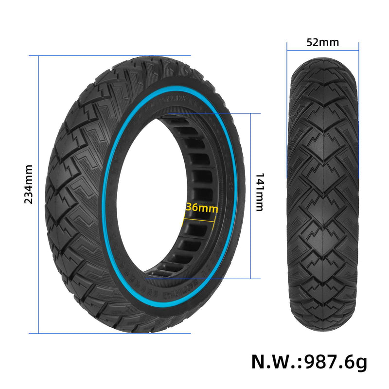 Chargez l'image dans la visionneuse de la galerie, 10x2.125 Off-Road Solid Tire 10 Inch with Blue Circle (ID 141mm) for Xiaomi M365 Pro Pro2 1S and HX X6 X7 X8 | ULIP
