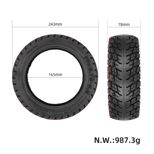10 Inch 10x2.70-6.5 Off-Road Self-Repairing Tubeless Tire with Jelly Gel for Electric Scooters | ULIP