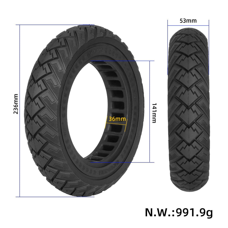 Chargez l'image dans la visionneuse de la galerie, 10x2.125 Off-Road Solid Tire 10 Inch (ID 141mm) for Xiaomi M365 Pro Pro2 1S and HX X6 X7 X8 | ULIP
