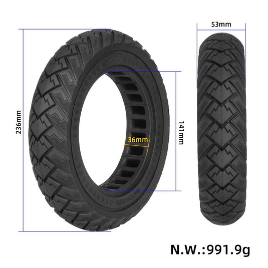 10x2.125 Off-Road Solid Tire 10 Inch (ID 141mm) for Xiaomi M365 Pro Pro2 1S and HX X6 X7 X8 | ULIP