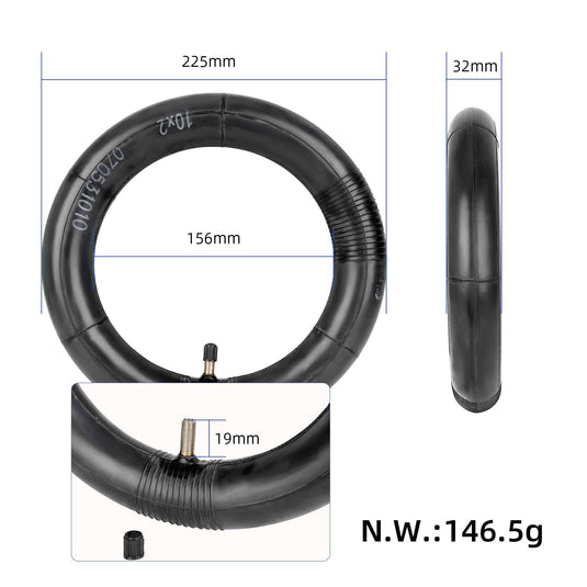 10x2 (54-156) Inner Tube 10 Inch with Straight Valve for Xiaomi M365 and Pro | ULIP