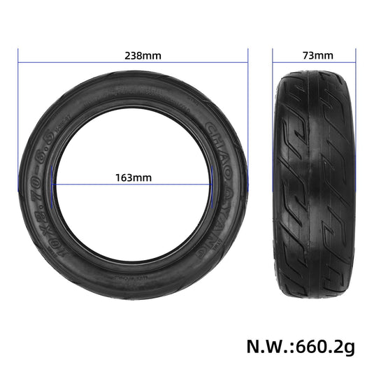 10x2.70-6.5 Tubeless Tire 10 Inch Road Vacuum Tyre for Kaabo Mantis 10 and Emove Cruiser | ULIP