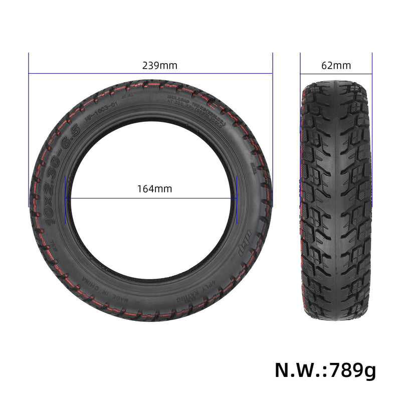Chargez l'image dans la visionneuse de la galerie, 10 Inch 10x2.30-6.5 Self-Repairing Tubeless Tire with Jelly Gel for NIU KQI 2 Electric Scooter | ULIP
