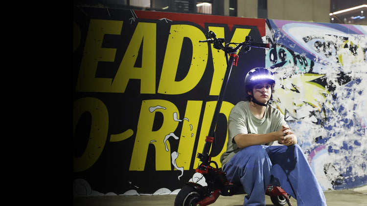 High-performance electric scooter accessories and bike upgrades from Ulip Store—featuring a rider wearing a safety helmet