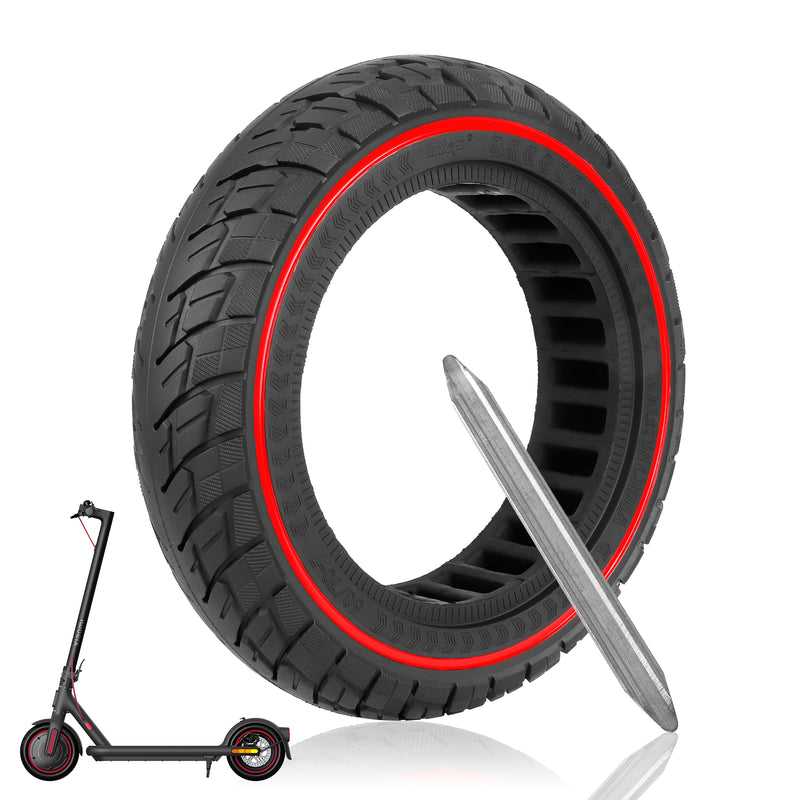 Загрузить изображение в просмотрщик галереи, Ulip 60/70-7 Твердые шины для скутера 10-дюймовые резиновые шины Замена передних и задних колес для скутера Xiaomi 4 Pro 
