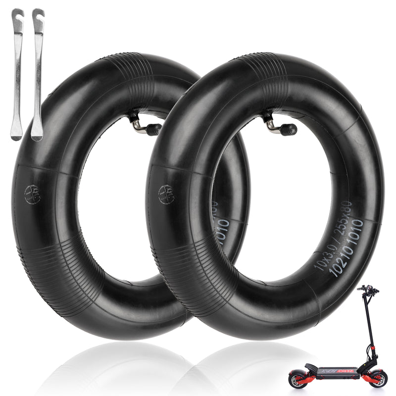 Chargez l&#39;image dans la visionneuse de la galerie, ulip (2-Pack) 10x3 Replacement Inner Tubes with 90 Degree for 255x80 90/65-6.5 80/65-6.5 Tires Scooter
