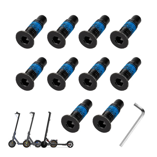 ulip Scooter Forehead Head Screw Accessories Fixed Screw Kit 10 PCS Compatible for xiaomi M365 1s pro mi3 Ninebot Max G30/ES Series F Series Scooter