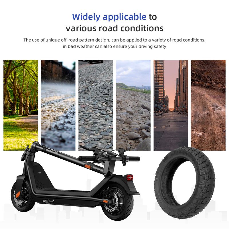 Загрузить изображение в просмотрщик галереи, Ulip 9,5x2,5 внедорожная шина 9,5-дюймовая бескамерная шина для Niu KQI3 аксессуары для электрических скутеров сменная шина заднего переднего колеса
