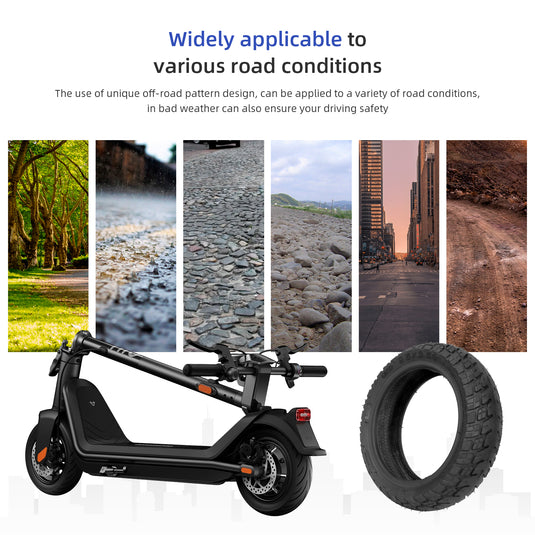 Ulip 9.5 x 2.5 Off-Road Tire 9.5 Inch Tubeless Tire for Niu KQI3 Electric Scooter Accessories Rear Front Wheel Replacement Tire