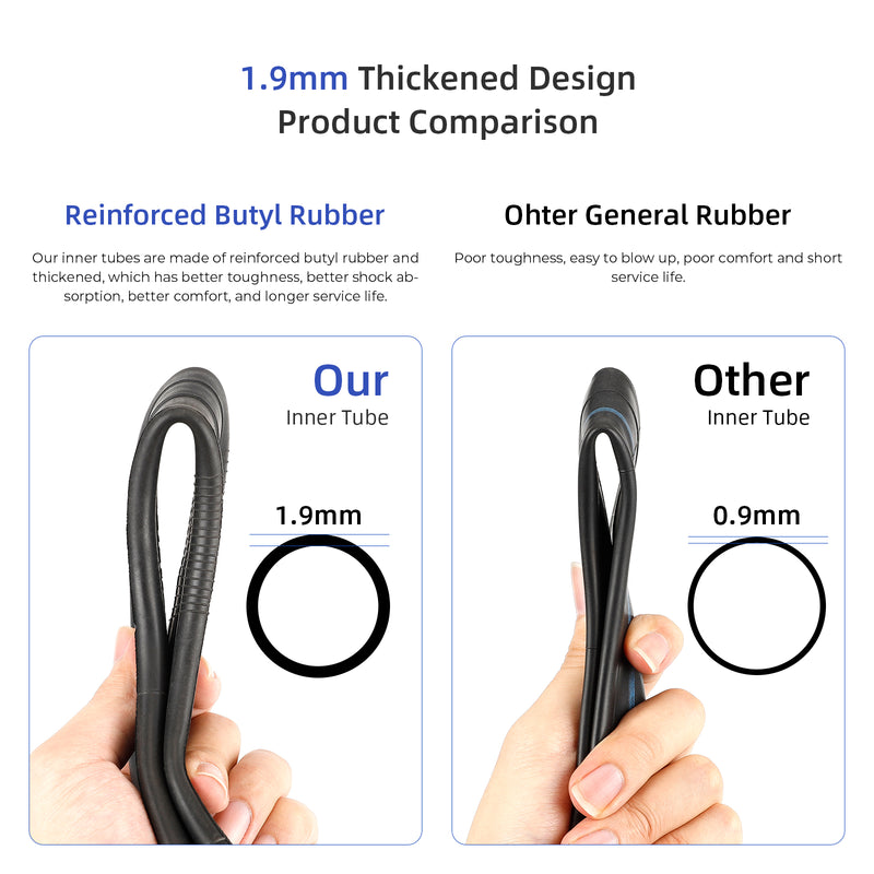 Load image into Gallery viewer, ulip (2 Pack) 8.5 inch Reinforced Inner Tube with 90 Degree Compatible for Electric Scooters
