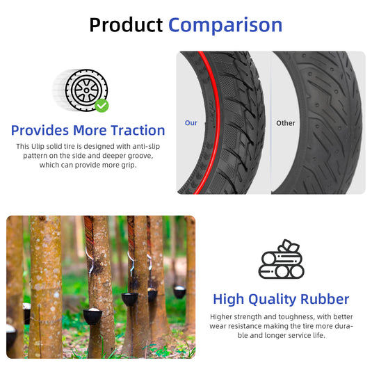 Electric Scooter Tires 50/75-6.1 Explosion-Proof Tubeless Tires