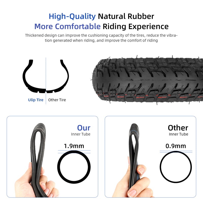 갤러리 뷰어에 이미지 로드, Ulip 9.5 x 2.5 Off-Road Tire 9.5 Inch Tubeless Tire for Niu KQI3 Electric Scooter Accessories Rear Front Wheel Replacement Tire
