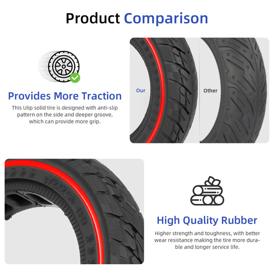 ulip 8.5x2(50-134) Solid Scooter Tire Front and Rear Wheels Replacemen –  Ulip store