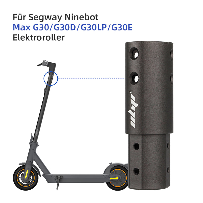 Load image into Gallery viewer, ulip Electric Scooter Front Pole Extension Tube Adjustable Stem Riser Neck Extender Increase Height Accessories for Segway Ninebot Max G30 G30D G30LP G30E
