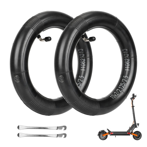 ulip (2-Pack) 10x2 10x2.125 10x2.5 Replacement Inner Tubes with 90 Degree for Nanrobot D4+ D5+ D6+ Scooter Trike Strollers