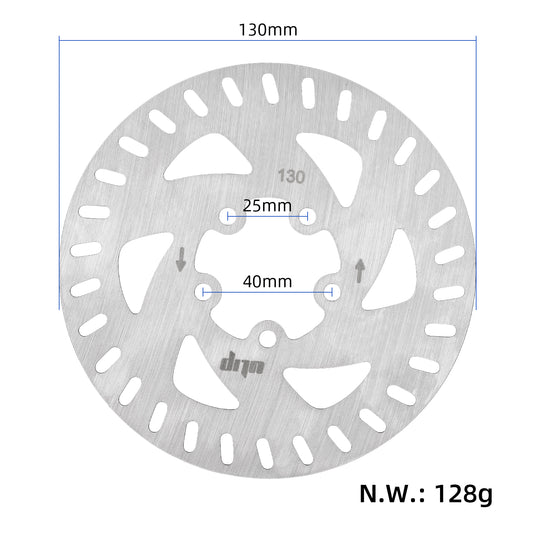 Тормозной диск ulip 130 мм для электрического скутера xiaomi 4 pro, запасные части, аксессуары, 5 отверстий