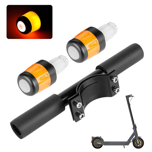 ulip Scooter Kids Handle Grip Bar with Rechargeable Turn Signal Lights Non-Slip Adjustable Child Safe Holder Kids Handrail Scooter Accessories for Segway Ninebot Max G30 ES Series Electric Scooter