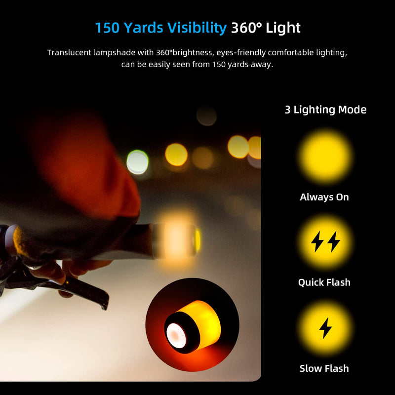 갤러리 뷰어에 이미지 로드, ulip Handlebar Grips Handlebar Extender Turn Signals for Segway Ninebot Max G30 G30LP G30E Electric Scooters - Aluminum Direction Indicators Rechargeable LED Lights
