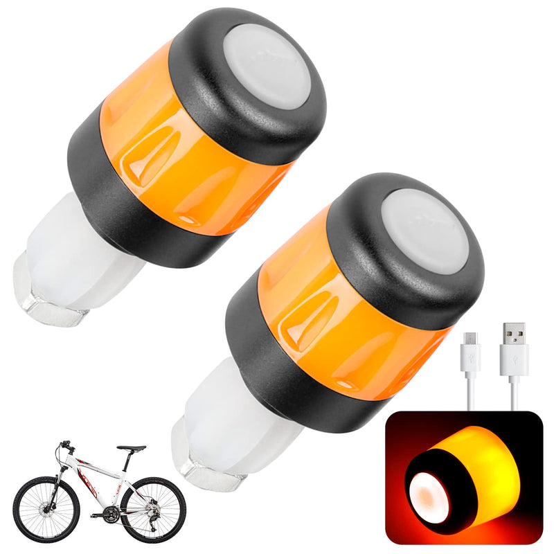 Cargue la imagen en el visor de la galería, ulip Bicycle Turn Signals USB Rechargeable Direction Indicator Adjustable Diameter Blinkers for Bikes and Electric Scooters
