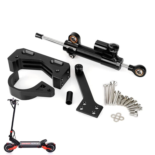 ulip Steering Damper Kit for Zero 10X Scooter Accessories High Speed Driving Stabilizer to Eliminate Riding Wobbles Electric Scooter Retrofit Accessories