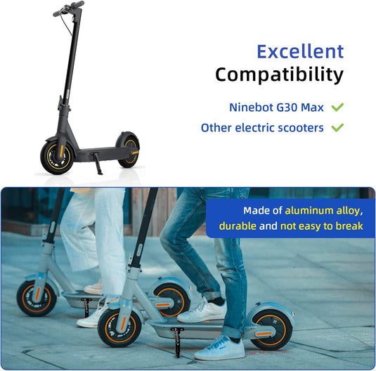 ulip Scooter Kickstand Parking Stand Feet Support Replacement Part Compatible for Ninebot Max G30/Max G30LP Electric Scooter