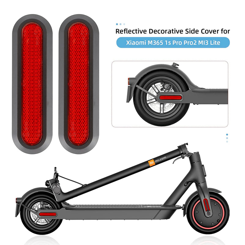 Load image into Gallery viewer, ulip Scooter Reflective Decorative Side Cover Scooter Accessories 4 Pcs Front and Rear Wheel Side Cover Modification Set Scooter Part for Xiaomi M365 1s Pro Pro2 MI3 MI4 Essential Lite
