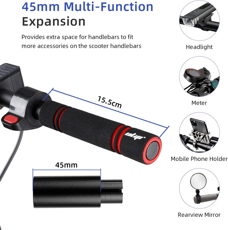Load image into Gallery viewer, ulip Electric Scooter Handlebar Extender Handle Bar Grips Extension Aluminum for Holding Dashboard, Phones and Rear View Mirrors for Xiaomi M365 Pro Pro2 1S MI3 and Segway Ninebot ES Series
