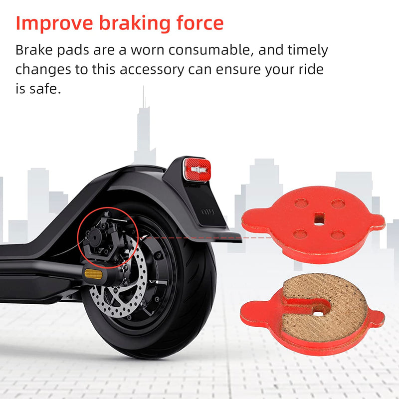 Load image into Gallery viewer, ulip Scooter Brake Pads 2Pcs High Braking Force Disc Brake Pads Replacement Parts Scooter Accessories Compatible for NIU Electric Scooter KQi3 KQi3 Pro KQi2
