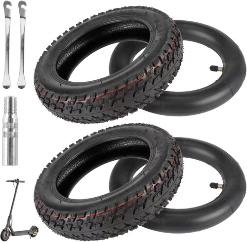 ulip (2-Set) 10x2-6.1 Scooter Tire with Inner Tube 10 inch Inflated Tire for Other Models of Scooters on The Market 10x2 10x2.125 Tires Xiaomi Scooters Converted into 10inch Scooters