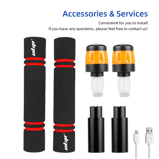 ulip Fahrrad-Blinker, USB wiederaufladbar, Richtungsanzeiger, verstellbarer  Durchmesser, Blinker für Fahrräder und Elektroroller