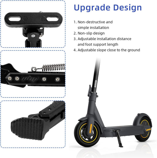 ulip Scooter Kickstand Parking Stand Feet Support Replacement Part Compatible for Ninebot Max G30/Max G30LP Electric Scooter